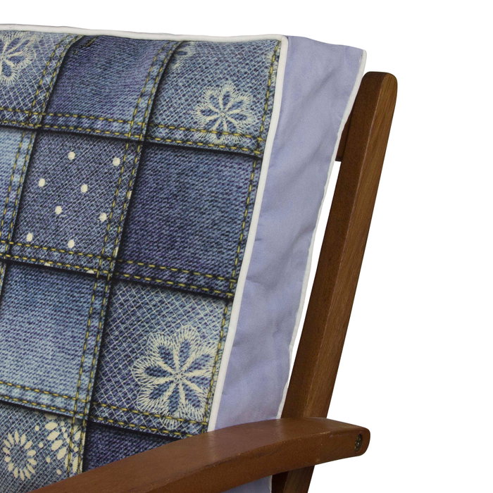 Aberto Design YM1339 Cojín de Lujo 42x42 cm, 50% Algodón / 50% Poliéster, Suave y Elegante, Funda Extraíble con Cremallera Oculta, Relleno de Silicona para Máximo Confort